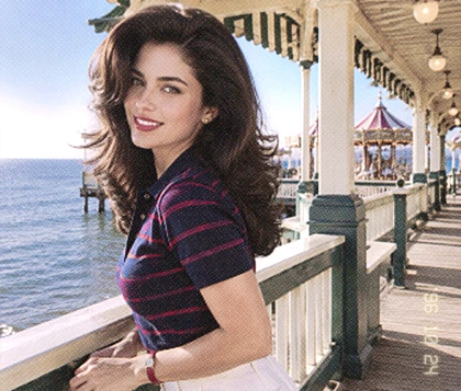 Apply a grainy 90s filter with soft glow and faded color