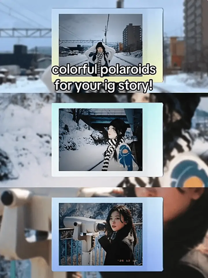 View a colorful Polaroid story collage by @moonsolstice