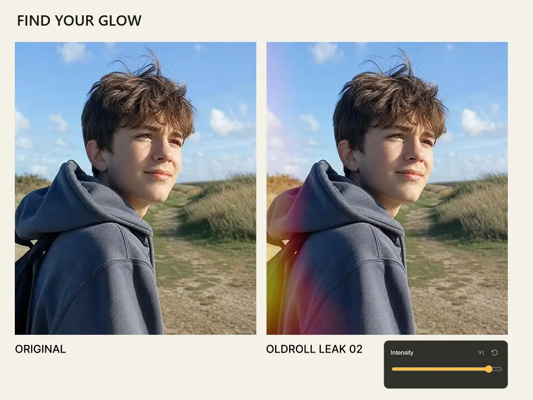 Apply soft light and adjust its intensity