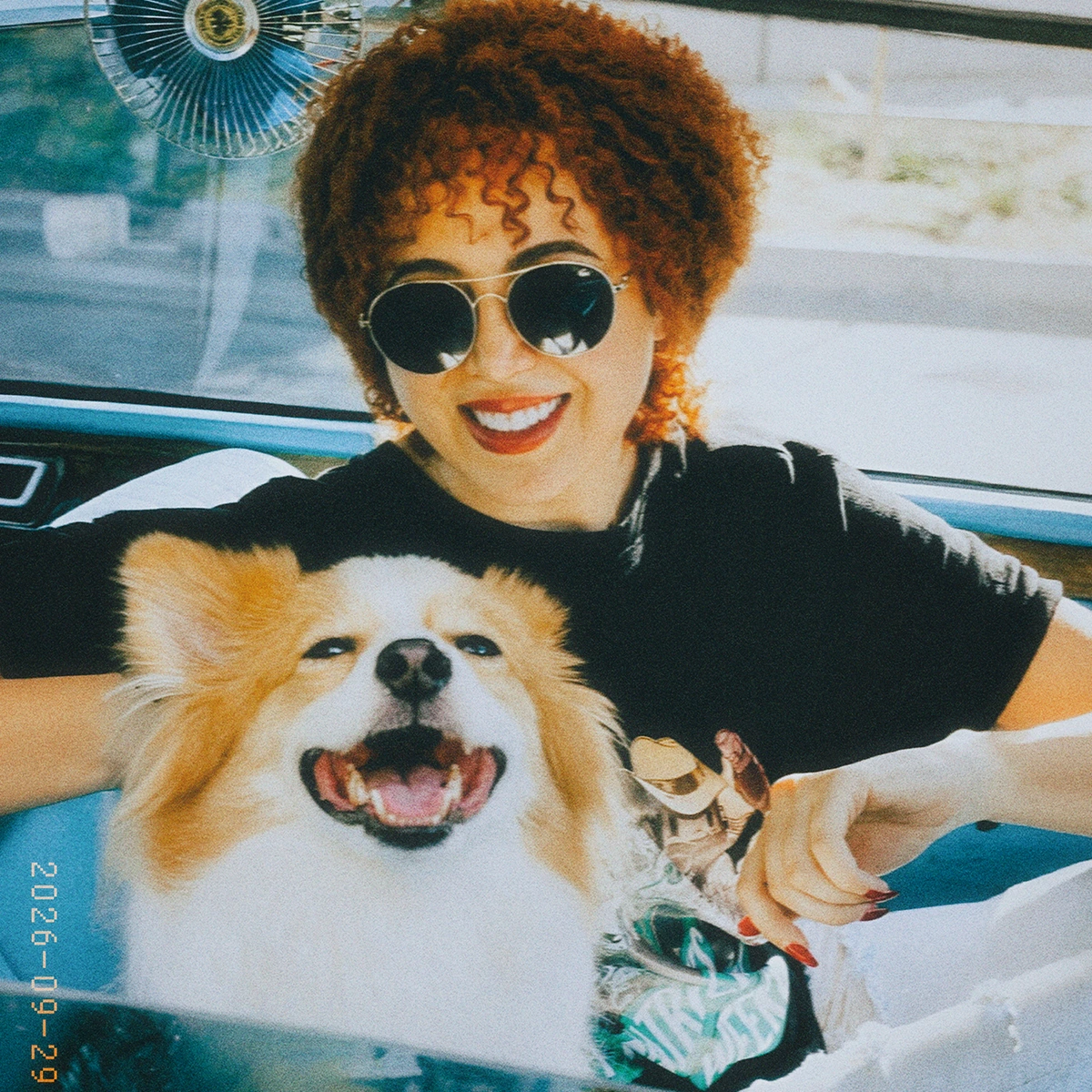 Create a vintage portrait with film color and fine grain