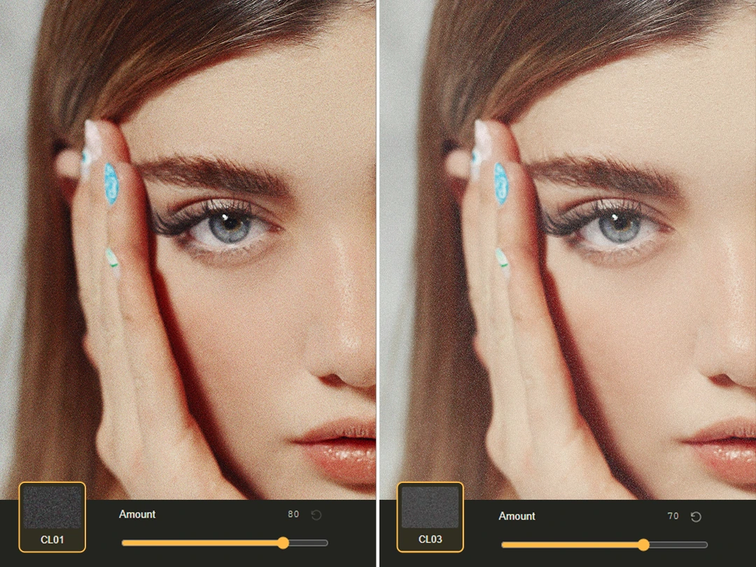 Compare different grain types and adjust Grain Amount